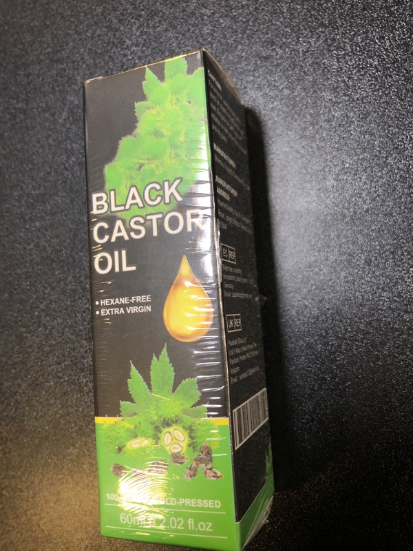 Photo 2 of Ouhoe Black Castor Oil, Organic Castor Oil, Cold Black Castor Oil Organic For Body Hair Skin,Massage Oil, Hair Nourishing 2.02 fl oz