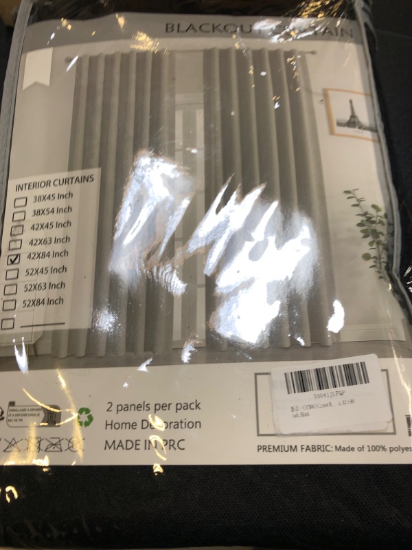 Photo 1 of 2 PANEL BLACKOUT CURTAIN SET 42X84 INCH