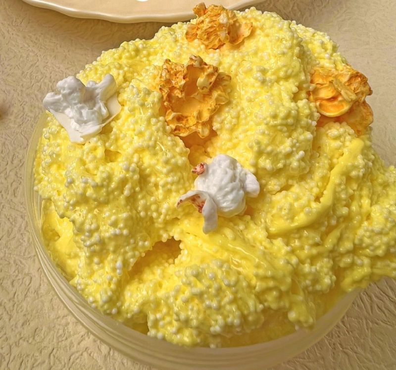 Photo 1 of Premade Yellow Crunchy Slime Kit,Cute Popcorn Slime Super Soft and Non-Sticky,Squeeze it Make a Squeaking Sound,Birthday Gift Party Favors for Girls and Boy Stress Relief Toy (350ML)