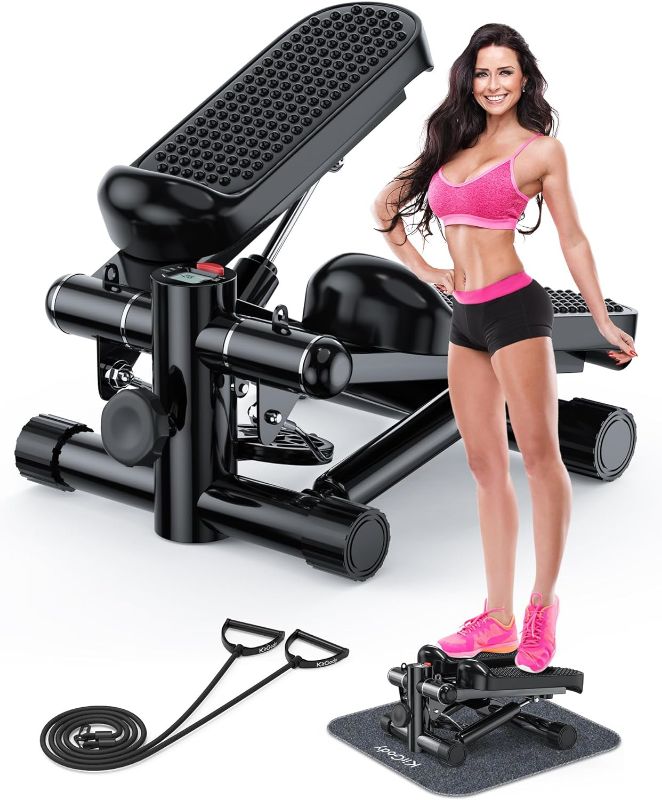 Photo 1 of Steppers for Exercise at Home, Mini Stair Stepper 330 lb Capacity, Workout Stepper Machine for Exercise, Mini Stepper with Resistance Bands

