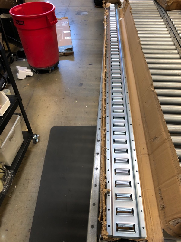 Photo 2 of Five 8-ft E Track Tie-Down Rails | Hot-Dipped Galvanized Steel, ETrack Rail with Horizontal Slots, E-Tracks Tie Downs Trailer Accessories for Cargo on Truck, Flatbed, Trailers 5-pack Galvanized Silver