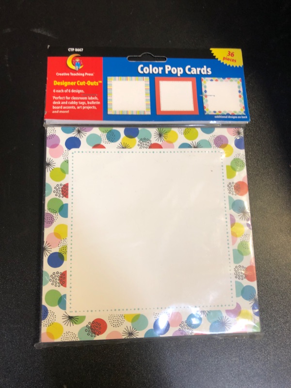 Photo 1 of Creative Teaching Press Cards Cut Outs, 6 in, CTP 8667