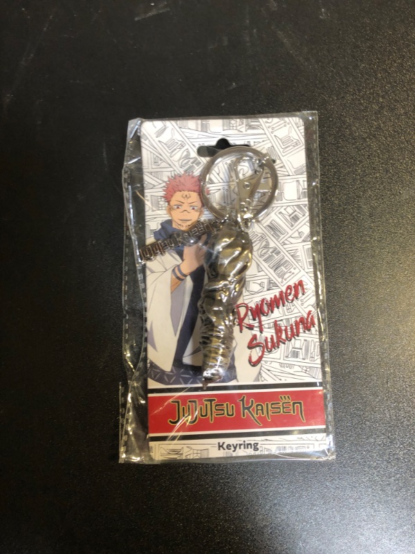 Photo 2 of Jujutsu Kaisen Sukuna's Finger Pewter Key Chain
