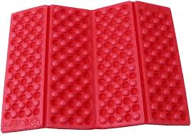 Photo 1 of 2PCS Camping Foam Pad Waterproof EVA Foam Seat for Pinic, Hiking, Backpacking, Mountaineering, Trekking Red