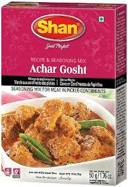 Photo 1 of Shan - Achar Gosht Seasoning Mix (50g) - Spice Packets for Meat in Pickle Condiments (Pack of 2) Achar Gosht 1.76 Ounce (Pack of 2) Nov 2025
