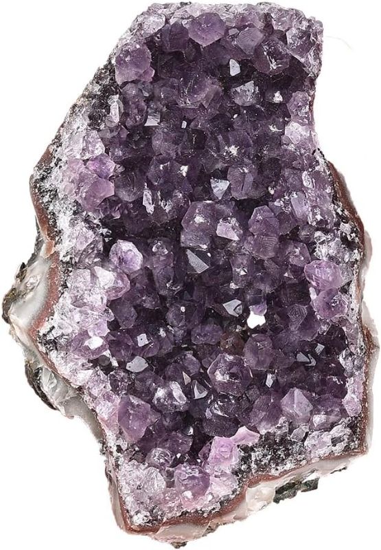 Photo 1 of AMOYSTONE Single Natural Raw Amethyst Quartz Geode Cluster Healing Reiki Home Decor Small 0.8~1.3 LBS
