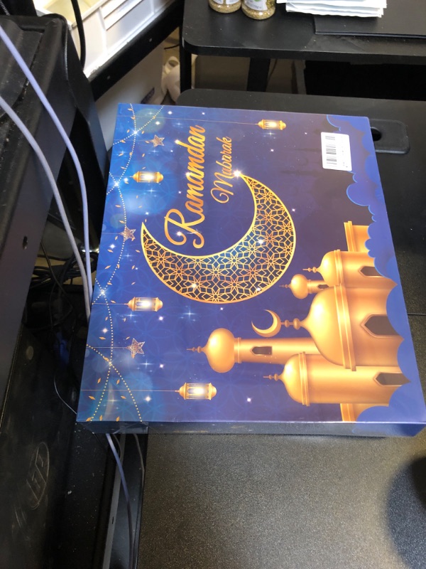 Photo 2 of Ramdan Advent Calendar with Drawers, 2024 30 Empty Boxes for 30 days, Eid Mubarak Coutdown Calendar Fillable Ramadan Gift Box, Islamic Art, Cardboard Number Storage Box, Ramadan Party Supplies - Blue
