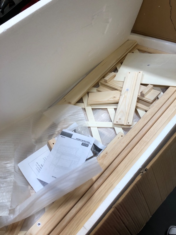 Photo 1 of YITAHOME Potting Bench Table, Outdoor Garden Work Bench Station Table w/Drawer, Open Shelf, Hook, PVC Waterproof Mat (Natural)