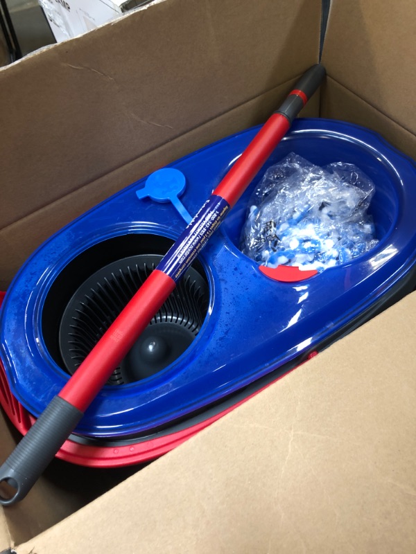 Photo 1 of Easy Wring Rinse Clean Deep Clean Microfiber Spin Mop and Bucket System (The Home Depot Exclusive)

