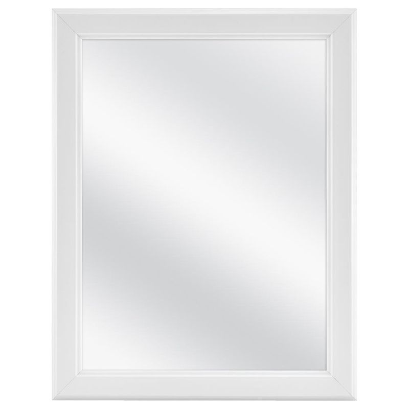 Photo 1 of 15-1/8 in. W X 19-1/4 in. H Framed Recessed/Surface-Mount Bathroom Medicine Cabinet in White
