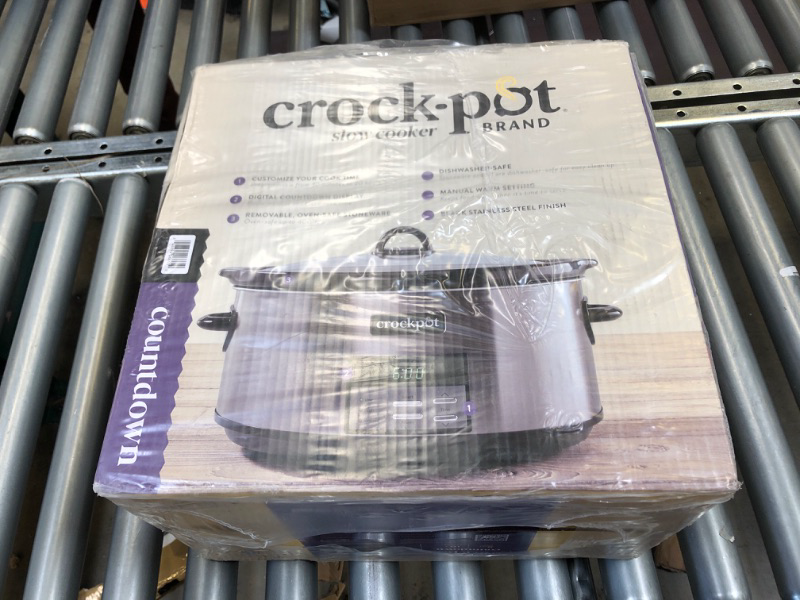 Photo 2 of ++FACTORY SEALED++ Crockpot 8 Qt. Countdown Slow Cooker - Dark Stainless Steel