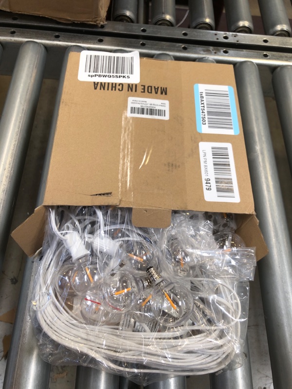 Photo 1 of Outdoor String Lights - 50 Ft Waterproof Connectable Dimmable LED Patio Lights with 25 G40 Globe Bulbs, All Weatherproof Hanging Globe Lights for Outside Backyard Porch Party Decoration 50 ft - 25 LED Bulbs White