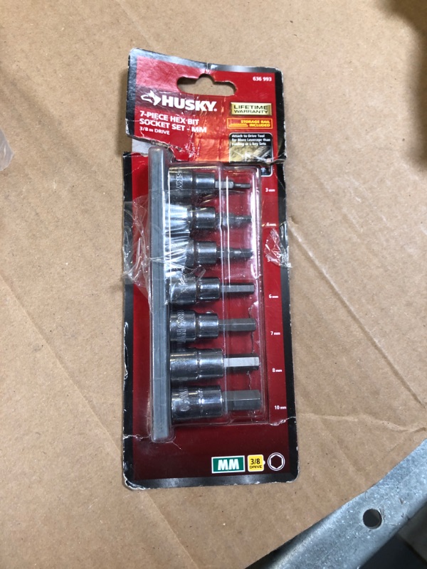 Photo 2 of 3/8 in. Drive Metric Hex Bit Socket Set (7-Piece)