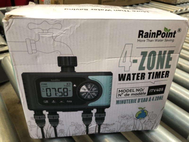 Photo 1 of  RainPoint (ITV205) 2 Independent Zones Digital Programmable Mini Sprinkler Timer
