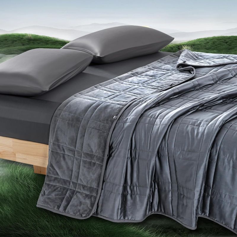 Photo 1 of OMYSTYLE WEIGHTED BLANKET 80 X 87 IN