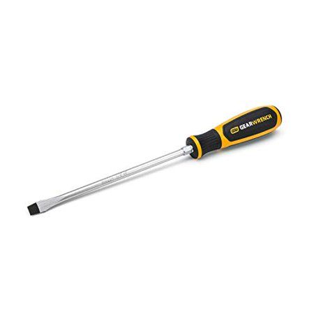 Photo 1 of 3/8 in. Tip X 8 in. Slotted Dual Material Screwdriver
