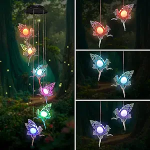 Photo 1 of TRYME COLORFUL FAIRY SOLAR WIND CHIMES  