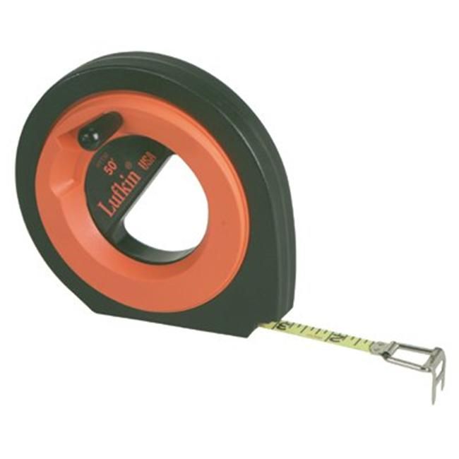 Photo 1 of Lufkin 3/8 in. X 164 Ft. Hi-Viz Orange Speedwinder Steel Long Tape Measure
