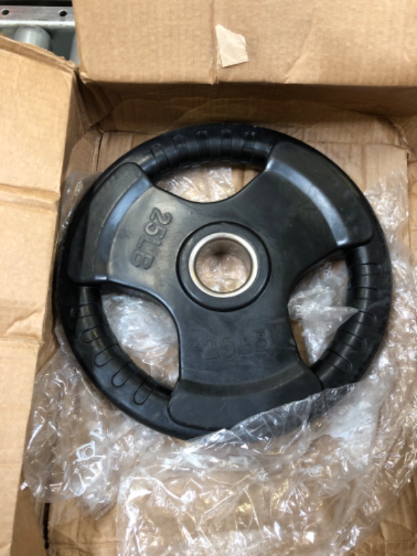 Photo 1 of 25LB RUBBER COATED WEIGHT  PLATE 