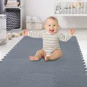 Photo 1 of MioTetto Soft Non-Toxic Foam Baby Play Mat |  GRAY 
