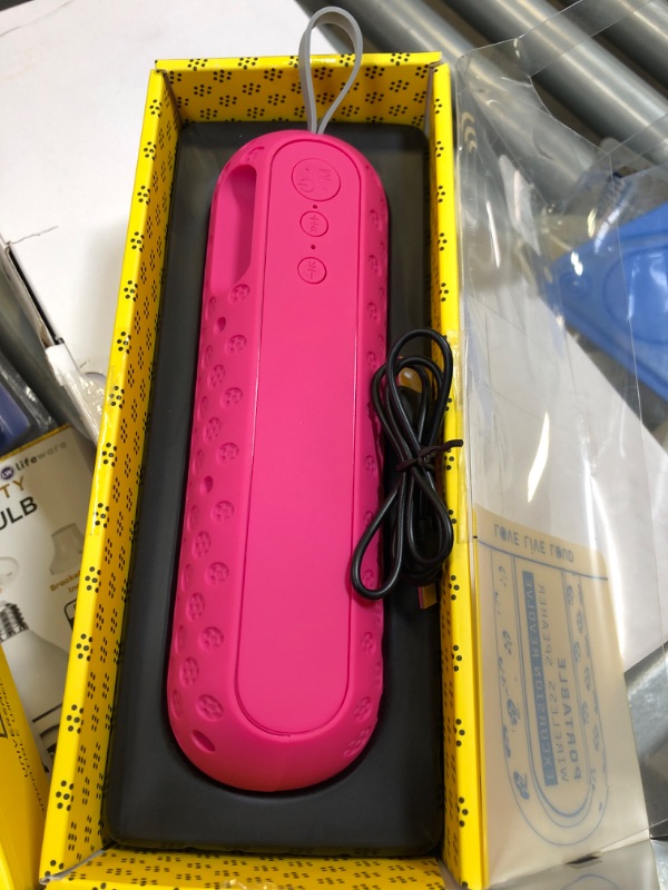 Photo 1 of PORTABLE WIRELESS SPEAKER PINK 