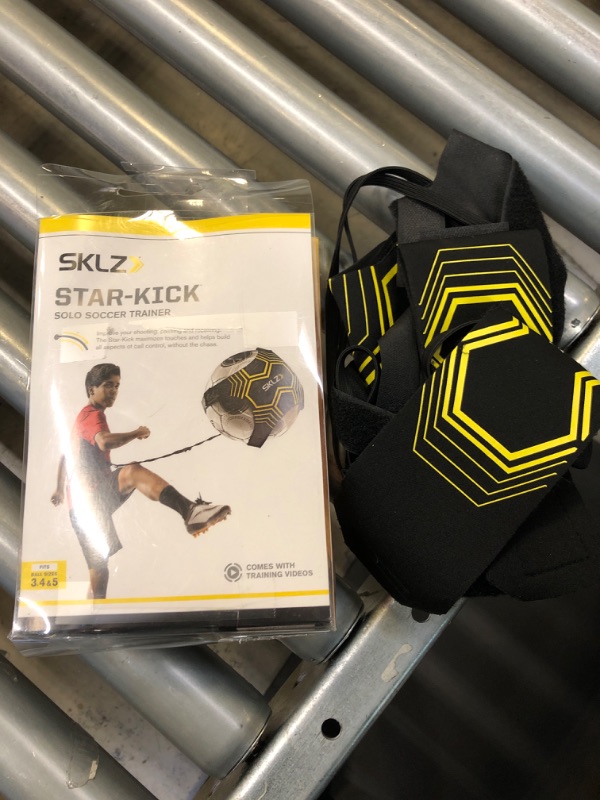 Photo 1 of SKLZ Star-Kick Hands-Free Adjustable Solo Soccer Trainer - Fits Ball Sizes 3, 4, and 5 Black