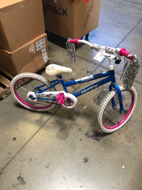 Photo 1 of KIDS BICYCLE BLUE/WHITE/PINK WITH TRAINING WHEELS