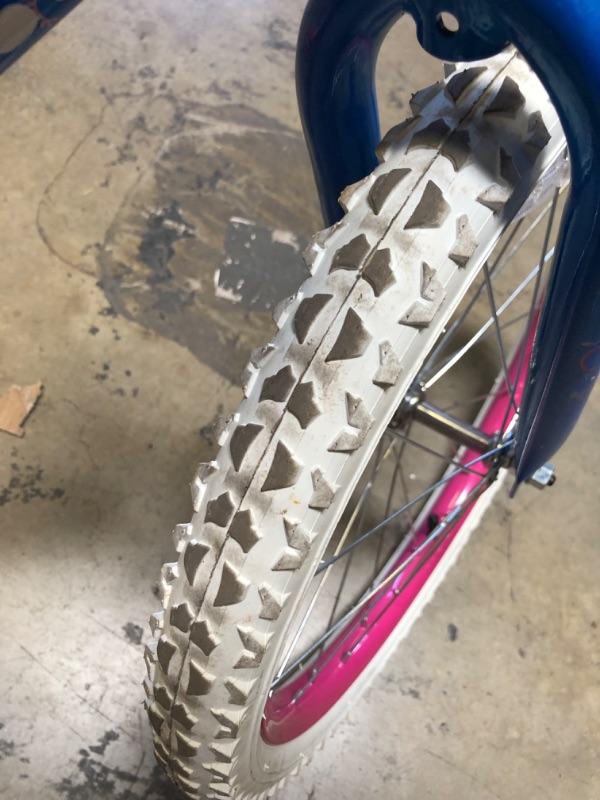 Photo 1 of KIDS BICYCLE BLUE/WHITE/PINK WITH TRAINING WHEELS