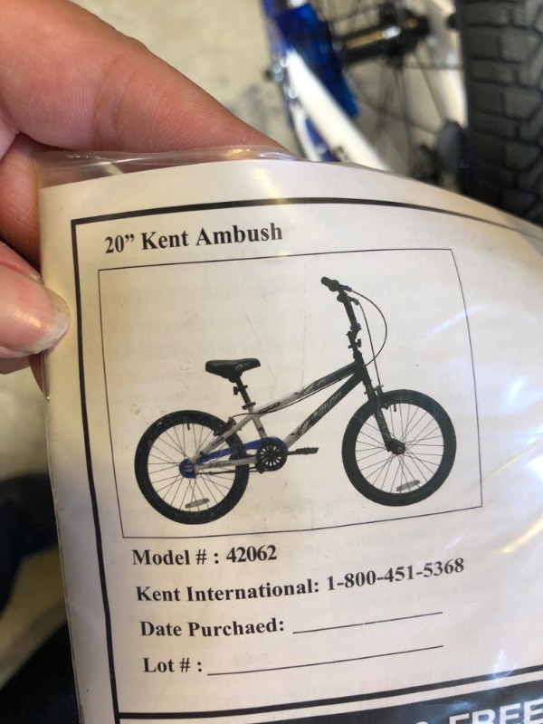 Photo 4 of Kent 42062 20 Ambush Boys BMX Bike Blue
