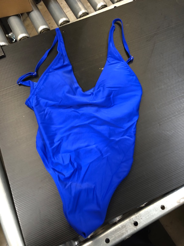 Photo 1 of WOMENS ONE PIECE BATHING SUIT BLUE LARGE