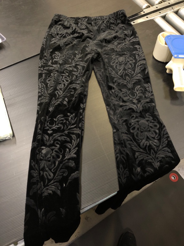 Photo 1 of GIRLS VELVET FLARED PANTS BLACK LARGE