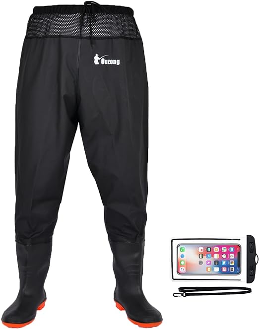 Photo 1 of Size 11.5 Waist Wader Pants Fishing Waders for Men Women with Boots Waterproof Bootfoot Insulated Wading Pants Waders for Outdoors Duck
