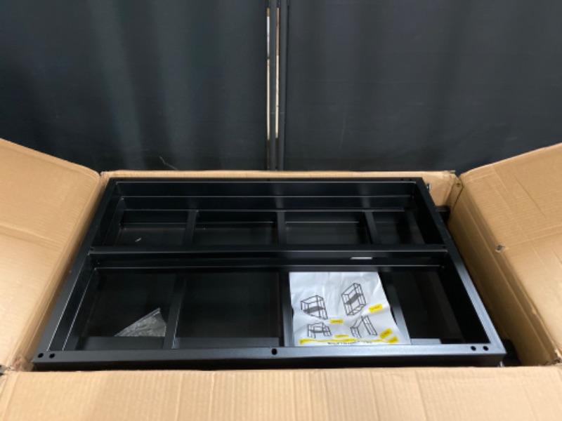 Photo 1 of 40 Gallon Fish Tank Stand - Aquarium Stand 40 Gallon, 36.5" x 18.5" x 29.5" Adjustable Reptile Tank Stand, Heavy Duty Metal Breeder Tank Stand
