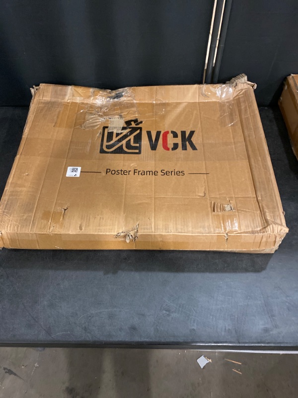 Photo 1 of VCK 18x24 Poster Frame in Black with Polished Plexiglass Set of 5 Horizontal and Vertical Formats with Included Hanging Hardware- one missing
