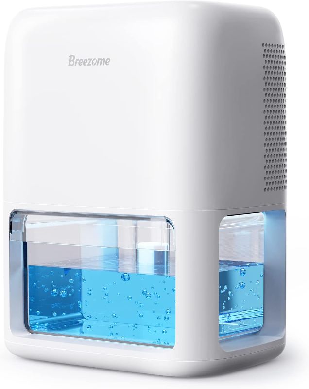 Photo 1 of BREEZOME 60 OZ Dehumidifiers for Home, Dual-Semiconductor Quiet Dehumidifier with Timer Sleep Mode Auto-Off 7 Colors Light Portable Small Dehumidifiers for Bathroom, Cloakroom, RV