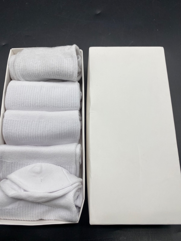 Photo 2 of (S) Women 5 pack cotton luxury ankle white socks 