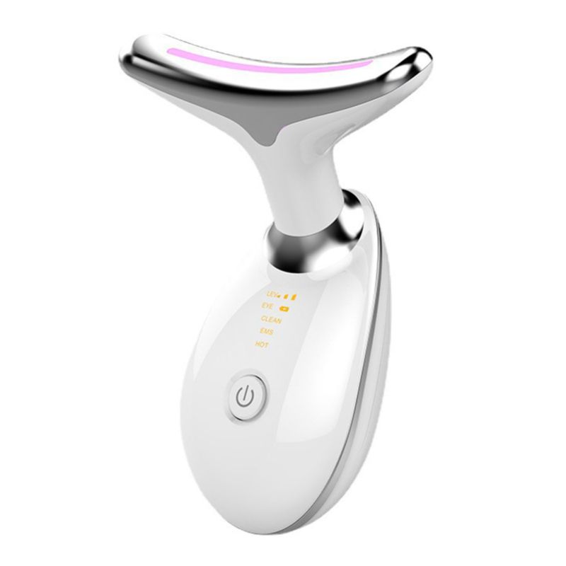 Photo 2 of Neck Lifting Massager Colorful Lights Improve Absorption Neck Skin Tightening Device White
