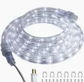 Photo 1 of 15ft 1080 LED Rope Lights Christmas Outdoor Waterproof, Flexible and Connectable Tube Lights