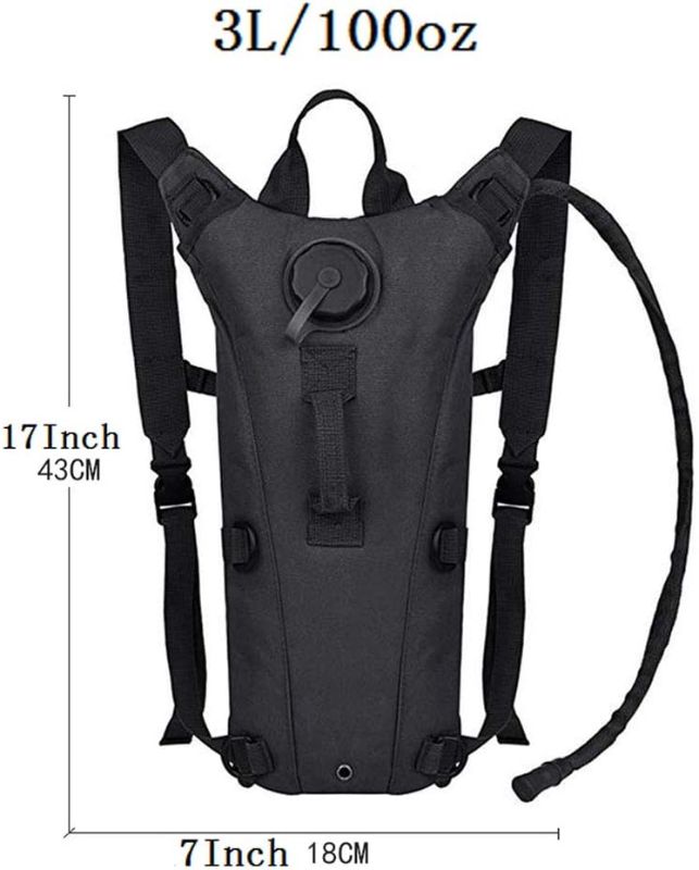 Photo 1 of ATBP Tactical Hydration Pack 3L Water Bladder Backpack Lightweight Water Storage Reservoir Bag Daypack for Running Hiking Cycling Biking