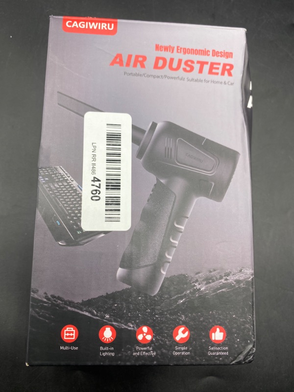 Photo 2 of Compressed air Duster, Electric air Duster Keyboard Cleaner for Office - no Canned air Duster - Reusable - Good Replacement for Compressed Air Can -...