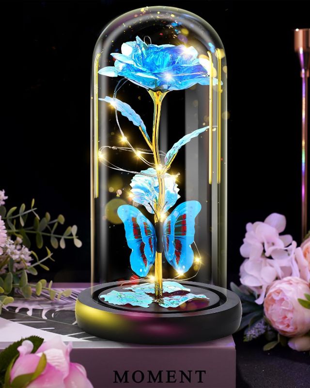 Photo 1 of 
Otlonpe Gifts for Women, Romantic Rose Flower Gifts for Mom Grandma, Birthday Gifts for Women, Glass Rose Flower Light for Christmas 