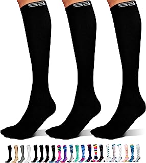 Photo 1 of Small 3 pack-SB SOX 3-Pair Compression Socks (15-20mmHg) for Men & Women – Best Socks for All Day Wear!