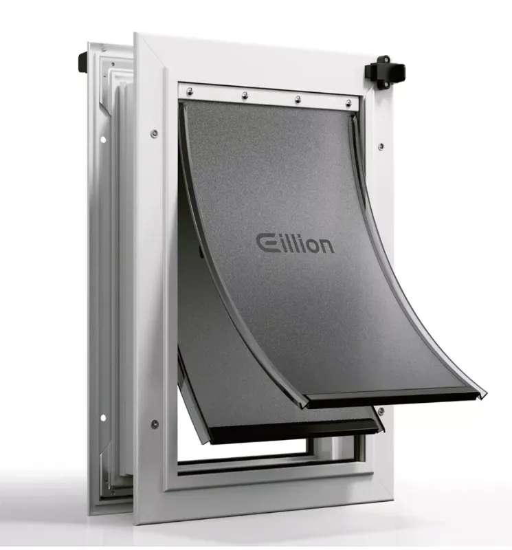 Photo 1 of Ellion Double-Flap Pet Door for Doors, with Closing Panel and Lock, Dog Door and