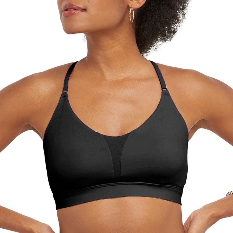 Photo 1 of 4XL Champion Women's Soft Touch Racerback Sports, Light Support Athletic Bra