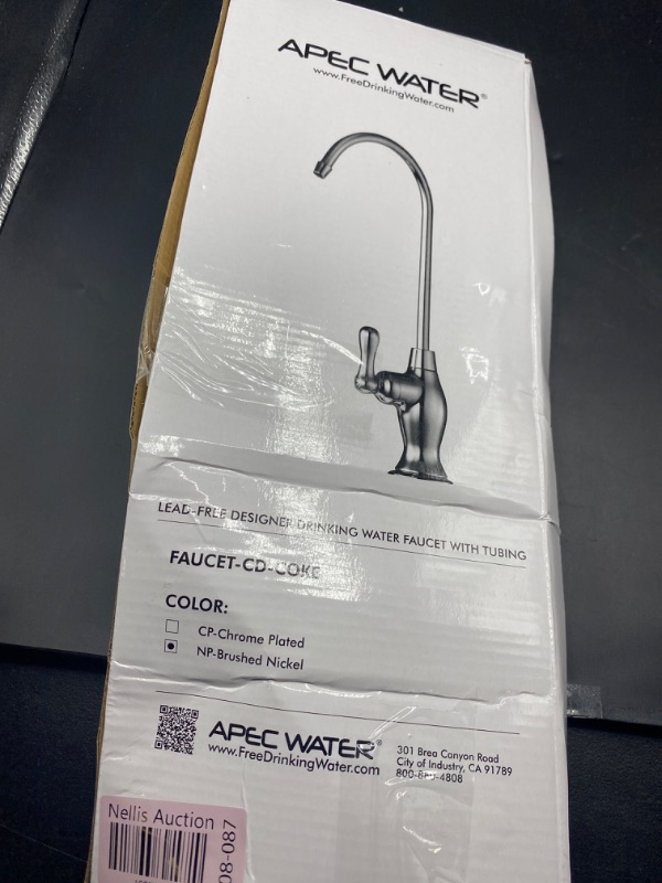 Photo 2 of APEC Water Systems FAUCET-CD-COKE-NP Kitchen Drinking Water Designer Faucet for Reverse Osmosis and Water Filtration Systems, Non-Air Gap Lead-Free, Brushed Nickel
