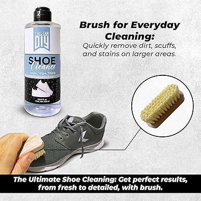 Photo 2 of Y'allCanDiy Shoe Cleaner Kit- Boot Sneaker Cleaning Solution for White, Pink, Tennis, Golf, Croc, Leather for 150+ Shoes
