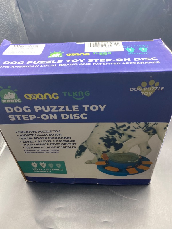 Photo 2 of KADTC Dog Puzzle Toy For Small/Medium/Large Dogs Mental Stimulation Boredom busters Puppy Brain Toys Keep Busy Enrichment Puzzles Feeder Food Treat Interactive Level 3 2 1 Mentally Stimulating Games B LEVEL 3 IN 1 Chess Puzzle Toy Blue