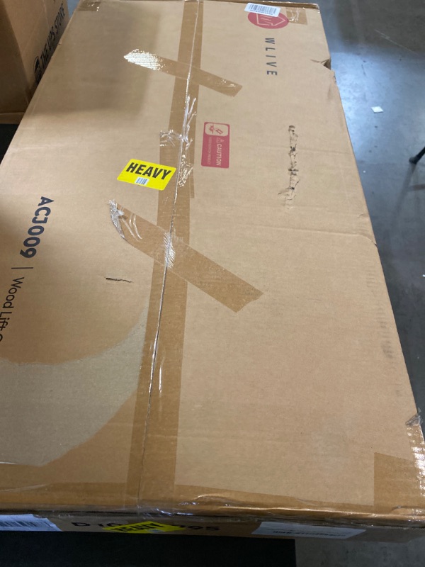 Photo 1 of WLIVE Wood Lift Top Coffee Table with Hidden Compartment and Adjustable Storage Shelf, Lift Tabletop Dining Table for Home Living Room, Office, Charcoal Black Charcoal Black 39.37"D x 19.69"W x 16.93"H