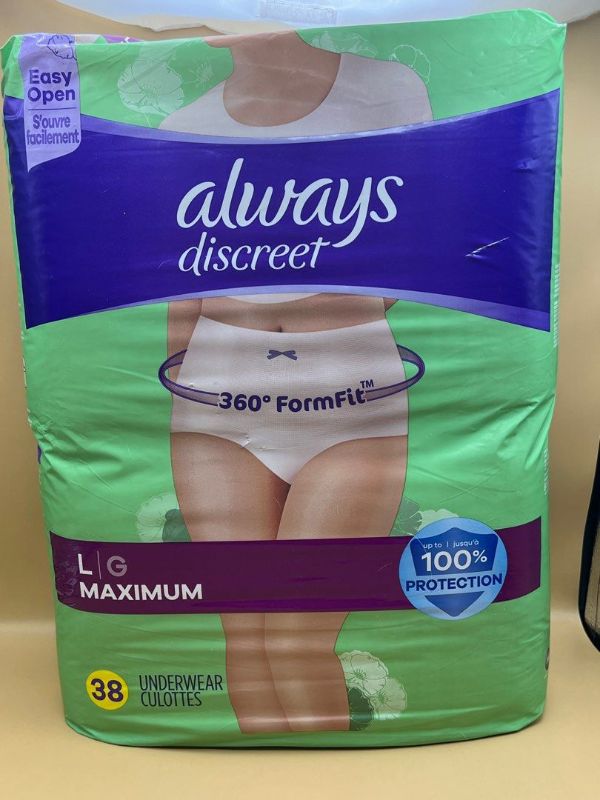 Photo 3 of ALWAYS DISCREET UNDERWEAR 38pcs SIZE L 2 pack
