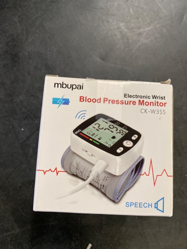 Photo 1 of Blood Pressure Monitor Digital BP Monitor Rechargeable BP Machine with 2x99 Readings Memory Large LCD Display Voice Broadcast Portable Carrying Case

